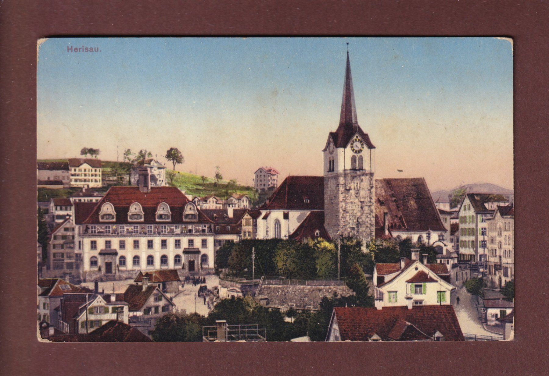 Cartoline postali: HERISAU - Teil mit Kirche – Usato da Pully venduto da nicecards-shop