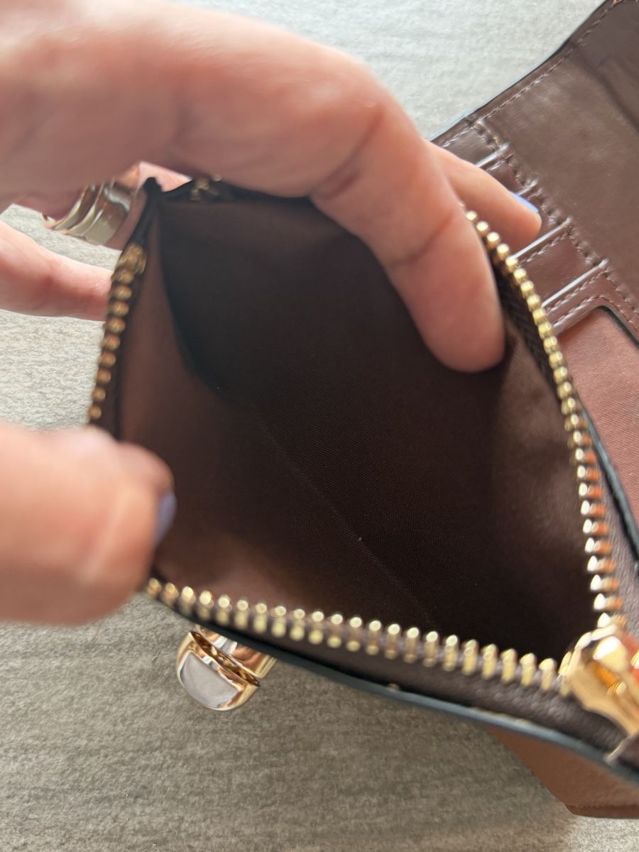 Portamonete: Porte-monnaie Next "Envelope Lock" marron – Usato da Réchy venduto da Murielrosa 5