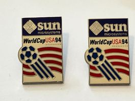 2 Pin Fussball WM USA 94 Sun Microsystems
