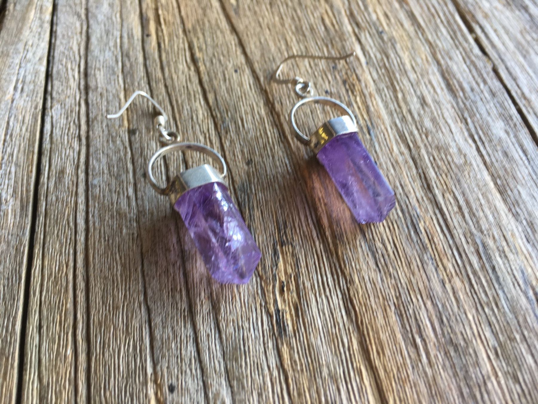 Ohrringe & -stecker: OHRHÄNGER 1 PAAR  AMETHYST  SILBER – Neu und originalverpackt aus Aesch ZH von LiquidAktion 1