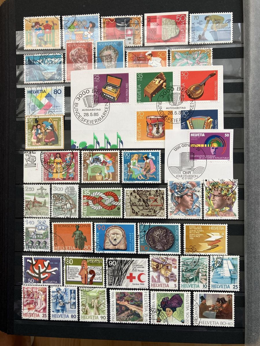 Tutti i francobolli: Schweiz CH 1980-87 Komplett 5s – Usato da Cham venduto da Diablo1232 3