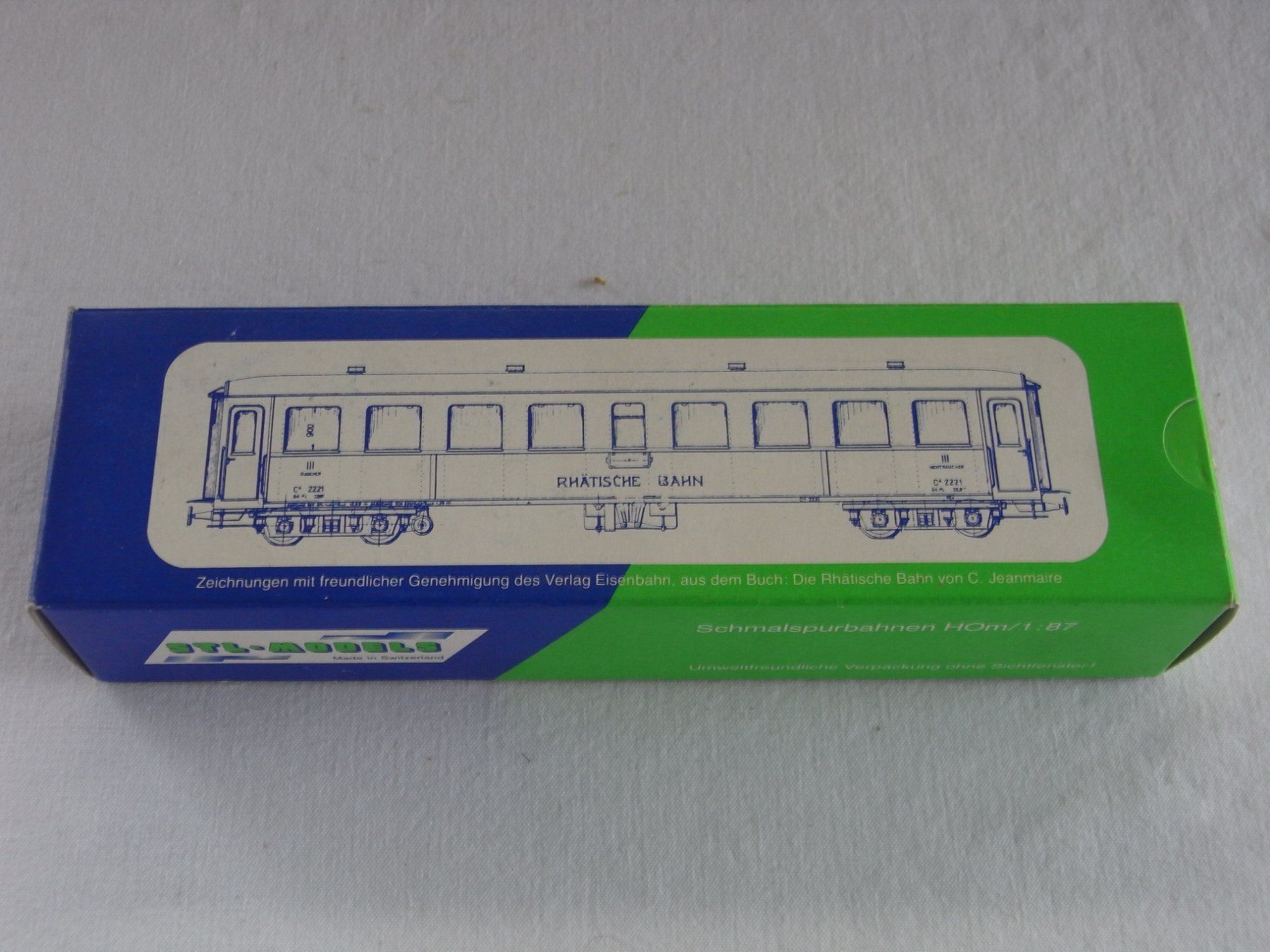 Modellini di ferrovie: STL-Models, Rhätische Bahn, grün, H0m, OVP – Nuovo e nell'imballaggio originale da Wohlen AG venduto da Kusy77 1