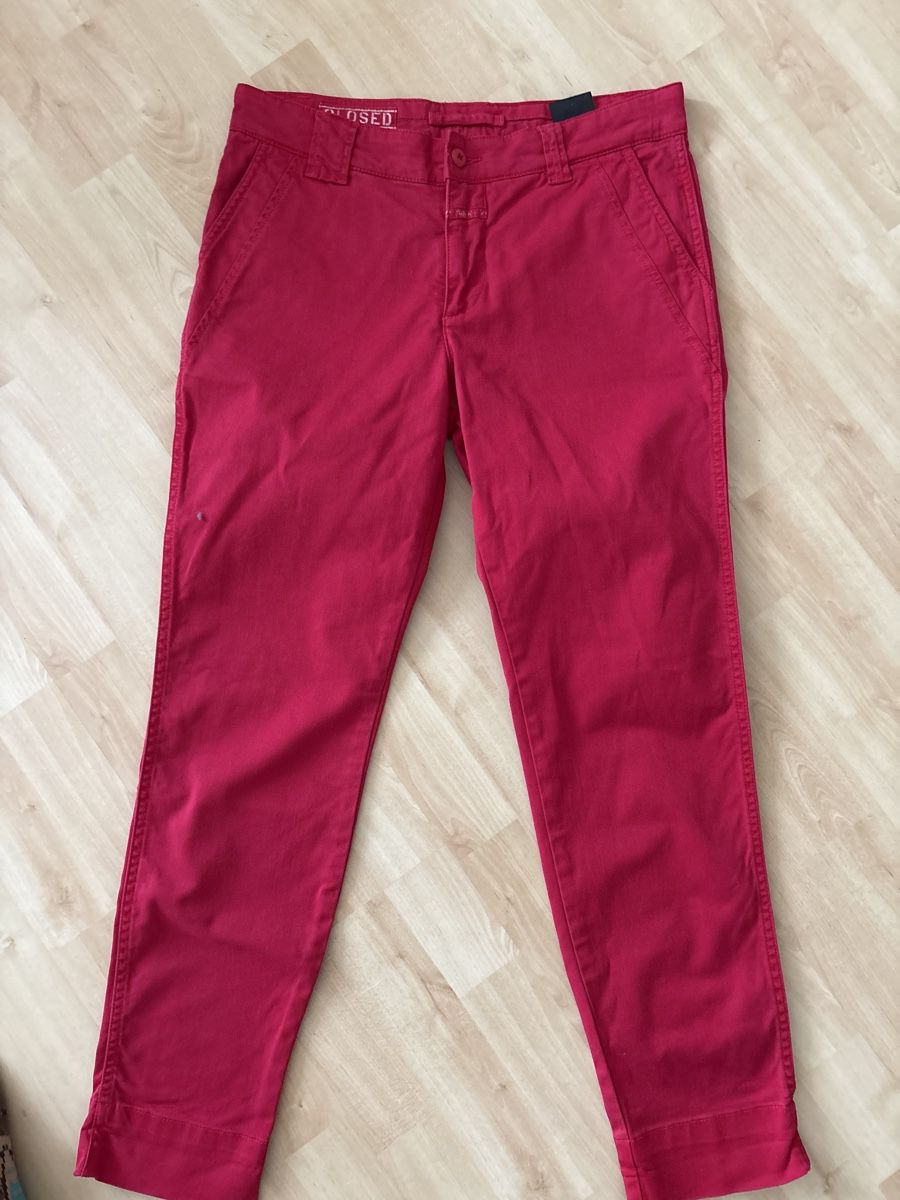 Closed Pantaloni: Closed Damenhose, Rot – Usato da Nebikon venduto da Draga25 4