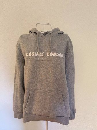 Grauer Oversize-Hoodie