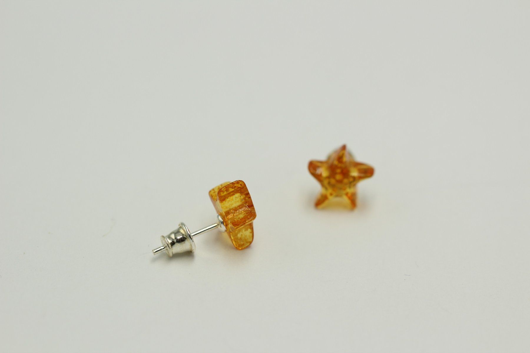 Orecchini pendenti & Orecchini a lobo: Bernstein Seestern 925 Silber Ohrstecker Seesternohrring Ber – Nuovo e nell'imballaggio originale da Heiligkreuzsteinach venduto da schmucktime 5