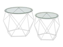 Couchtisch rund 2er Set Wohnzimmertisch ARTEMIS
