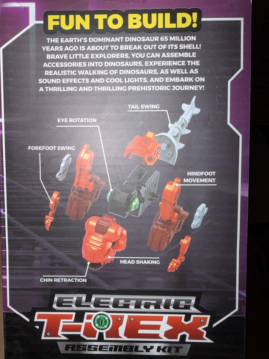 Giochi: Electric T-Rex Assembly Kit 27 Teile ab 5 Jahren – Nuovo e nell'imballaggio originale da Flamatt venduto da Vm_t 1