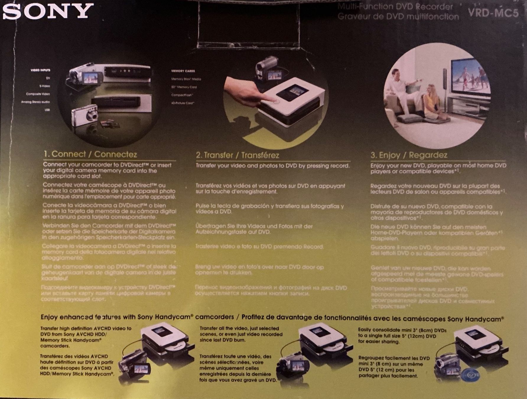 Sony Aufnahmegeräte: Sony DVDirect Multifunktion DVD Rekorder AVCHD HDD – Gebraucht aus Altnau von mar_kfk2 5