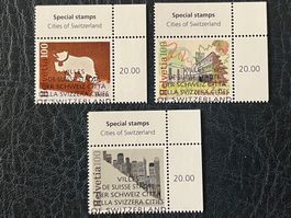 2013 - Villes de Suisse Nos 1481-83 ʘ Jour d’émission