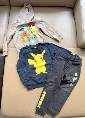 Pokemon Hoodie, Sweatshirt and Pants Size 122