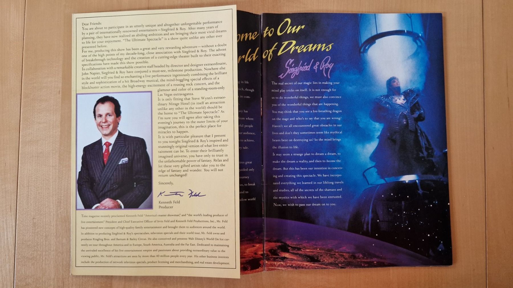 Autografi: Siegfried und Roy, Original Autogramme auf Heft in Farbe – Usato da Salmsach venduto da aacs65 1