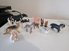 Schleich Bauernhof Set – Hund, Katze & Kuh