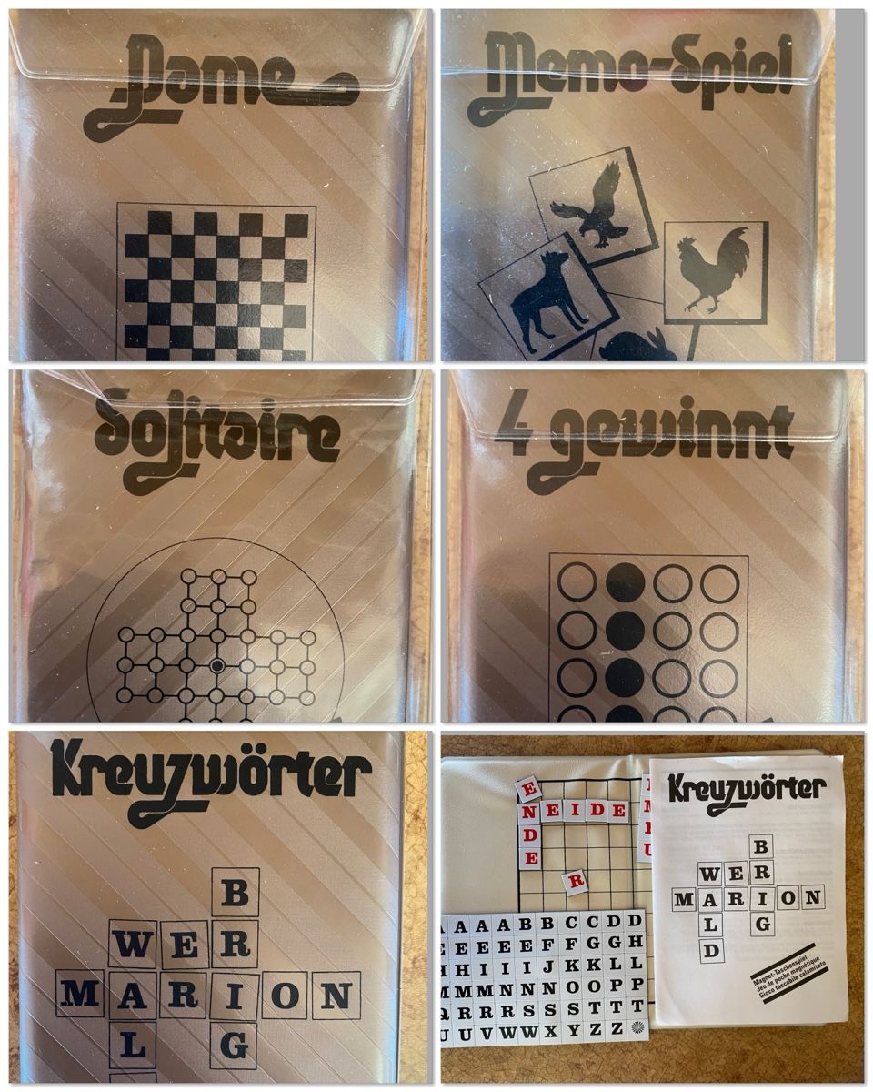 Giochi: Diverse Retro Spielsammlung: Dame, Memo, Solitaire... – Nuovo e nell'imballaggio originale da Dallenwil venduto da kavogt6