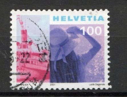 Alle Briefmarken: 2001 - Freimarke "Tourismus" - Schifffahrt – Gebraucht aus Schaffhausen von poststamp