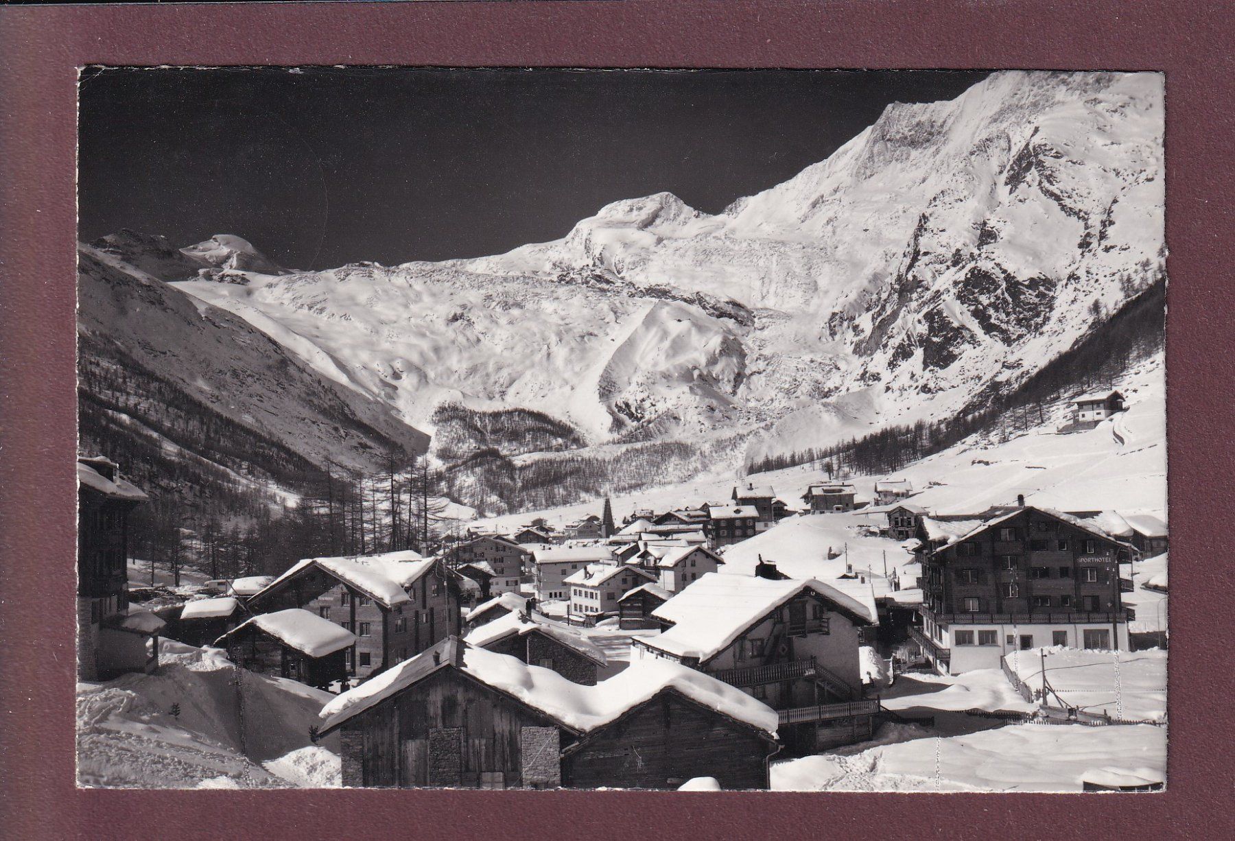 Cartoline postali: SAAS-FEE - 1966 – Usato da Pully venduto da nicecards