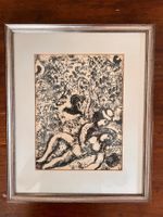 Marc Chagall Lithographie (1963) "Pärchen am Baum"