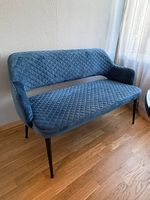 Banquette velours bleu Micasa à Genève