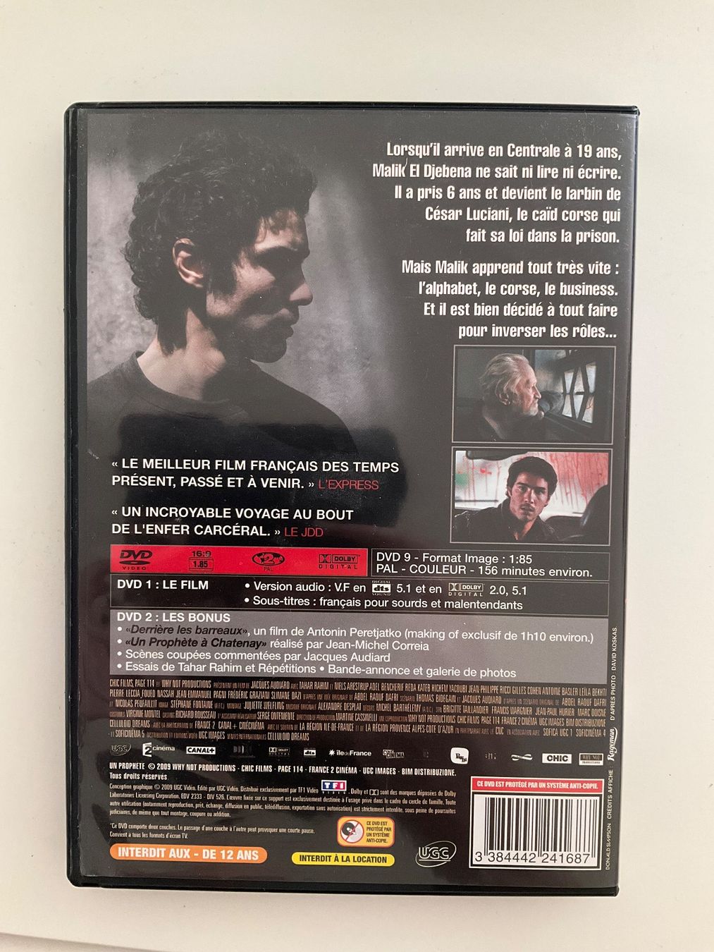 Tutti i DVDs: DVD Un Prophète Edition Collector 2 disques – Usato da Veyrier venduto da Deniro2 1