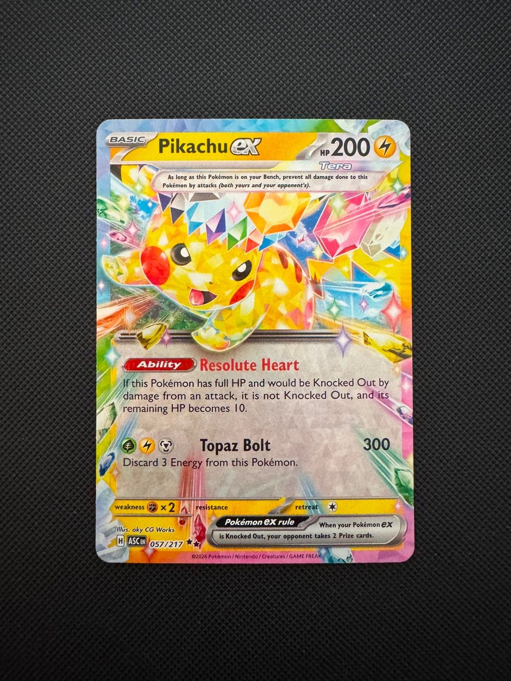 Pokémon Carte collezionabili: Pokémon Pikachu ex 057/217 – Usato da Seuzach venduto da provenzano18