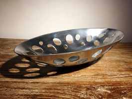 Früchteschale Aluminium