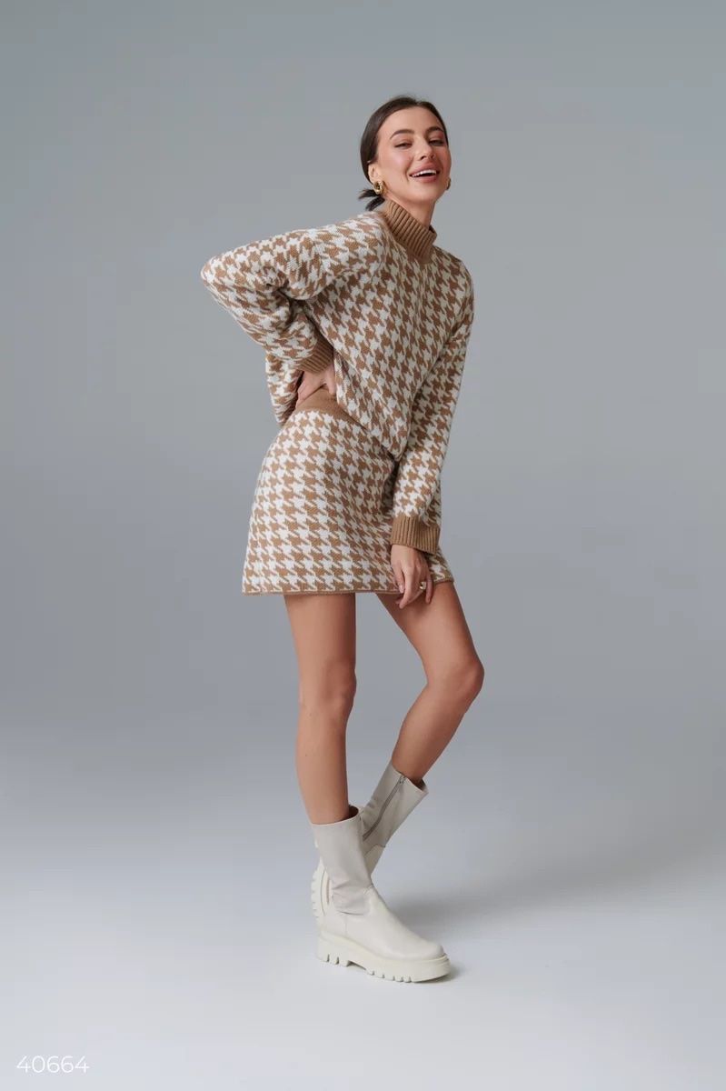 Lotti di vestiti: Beige Knitted Set with Skirt New – Nuovo e nell'imballaggio originale da Zürich venduto da Ms.Me-Fashion 4
