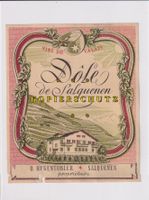 Etikette für Wein - Dôle de Salquenen /bd