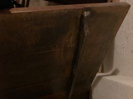 Holztisch mit Schublade Antik Restauriert