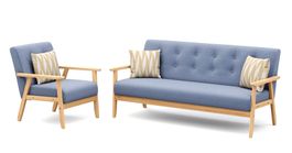 Sofa Set EDDY blau