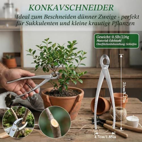 Alle Werkzeuge: Bonsai Scheren Blattknospenschere, Knopfschere und – Neu und originalverpackt aus Hundwil von Stallone6 4
