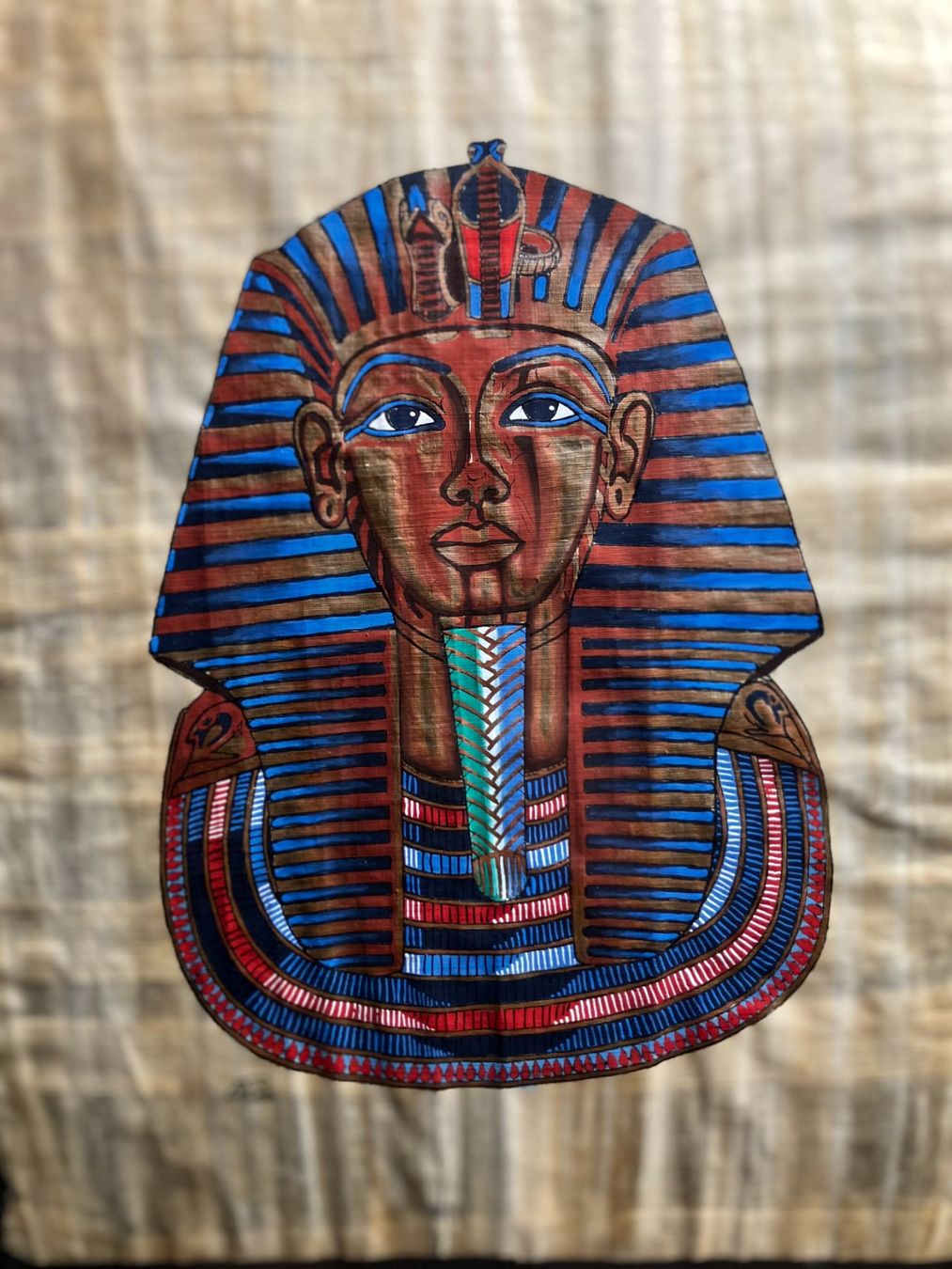 Foto & Immagini: Tutanchamun Bild auf Papyrus, eingerahmt – Usato da Möriken AG venduto da Ur_freak 2