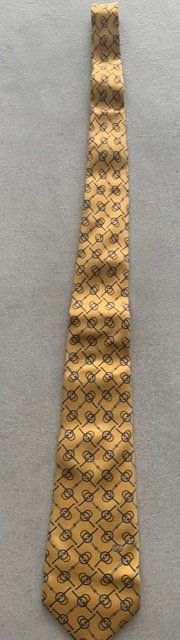 Gucci Krawatten: Cravate 100% soie jaune de Gucci – Neu (gemäss Beschreibung) aus St-Aubin-Sauges von Juliezan 3