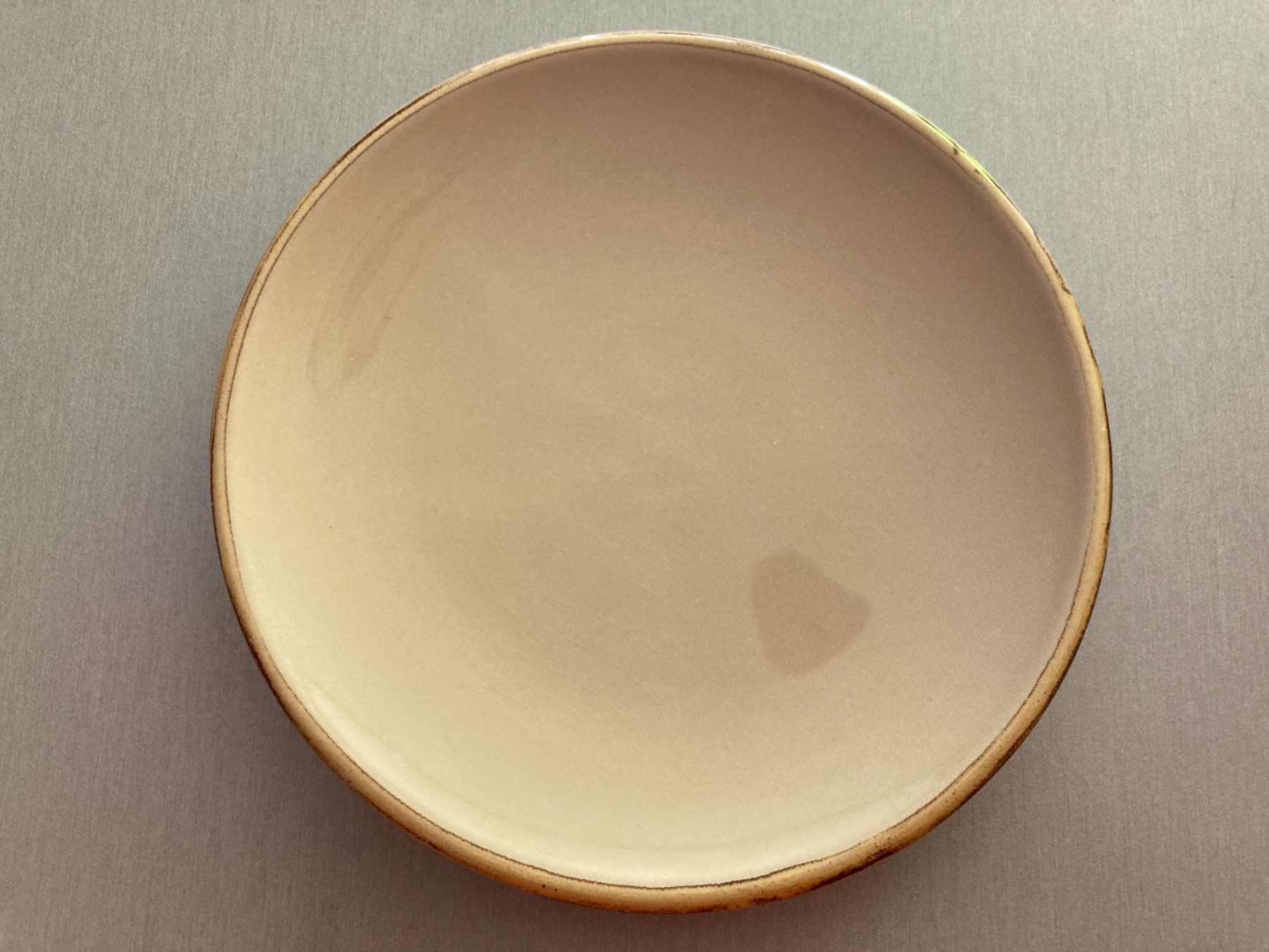 Tassen: Tasse mit Unterteller, Keramik, beige – Gebraucht aus Obfelden von miau68 1