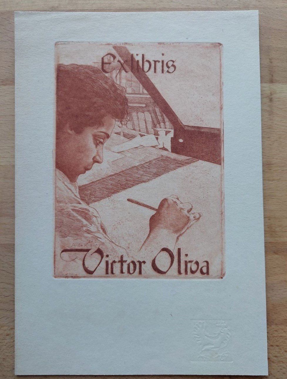 Tableaux: Exlibris Alexandre de Riquer - Original Radierung – D'occasion à Obfelden par Exlibris-Art 1