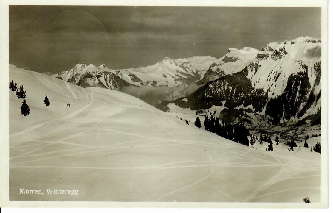 Cartoline postali: Mürren Winteregg 1947 – Usato da Hochdorf venduto da Ziegel-16