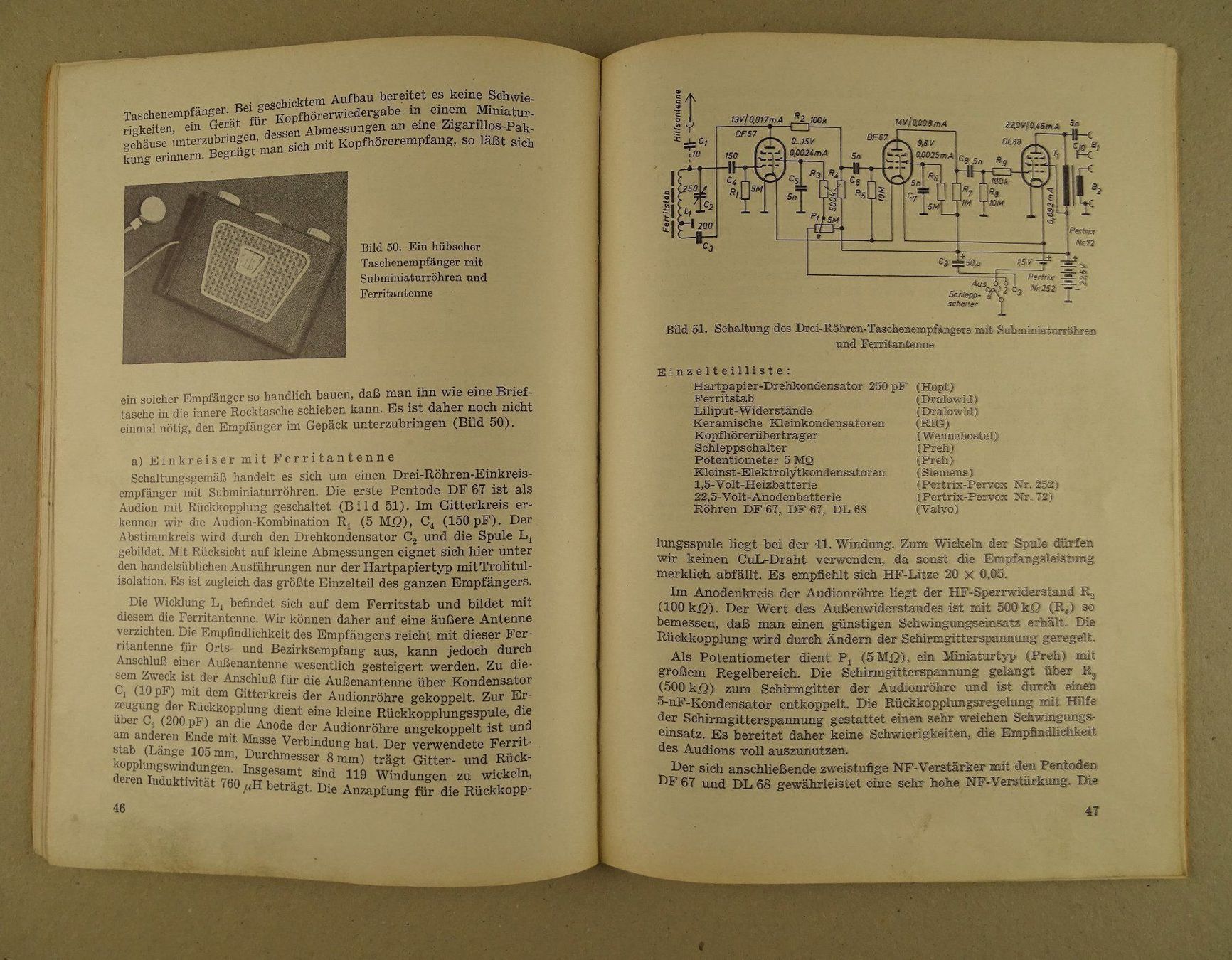 Componenti elettronici: MINIATUR & SUBMINIATUREMPFÄNGER – Usato da Grüningen venduto da Kartensammler 3