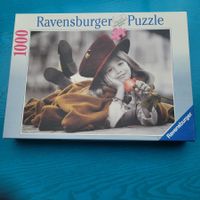 Ravensburger Puzzle/ Mädchen mit Rose / 1000 Teile