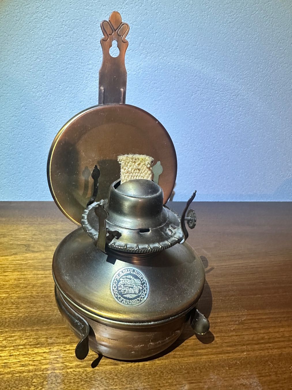 Lampade: Lampe à pétrole murale ancienne état utilisé – Usato da St-Maurice venduto da Gigione01 2