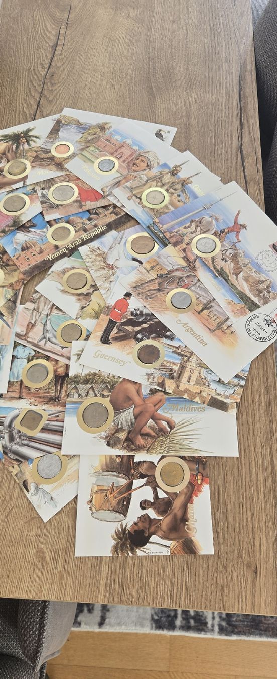 Cartoline postali: Postkarten mit Münzen – Usato da Neuenhof venduto da archia 1