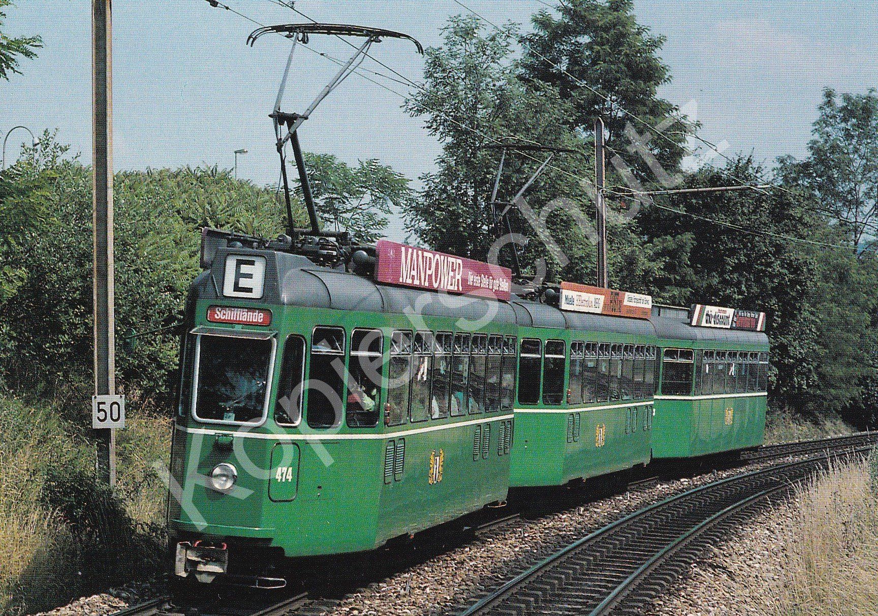 Cartoline postali: Strassenbahn Basel BVB Dreiwagenzug – Nuovo e nell'imballaggio originale da Ettingen venduto da Pantograph163