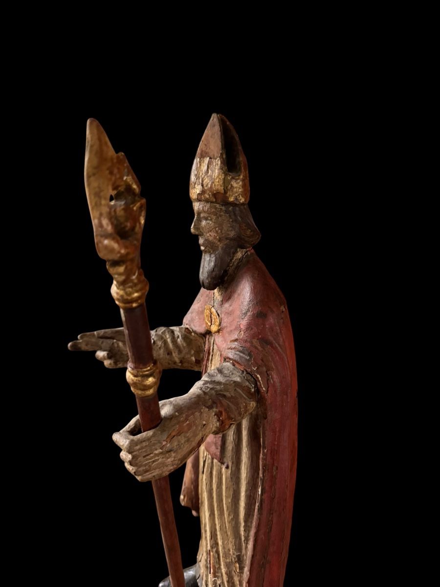 Statuette: Geschnitzte Bischofsfigur wohl 17. Jh - 60cm hoch – Usato da Ottikon venduto da san_w99n 8