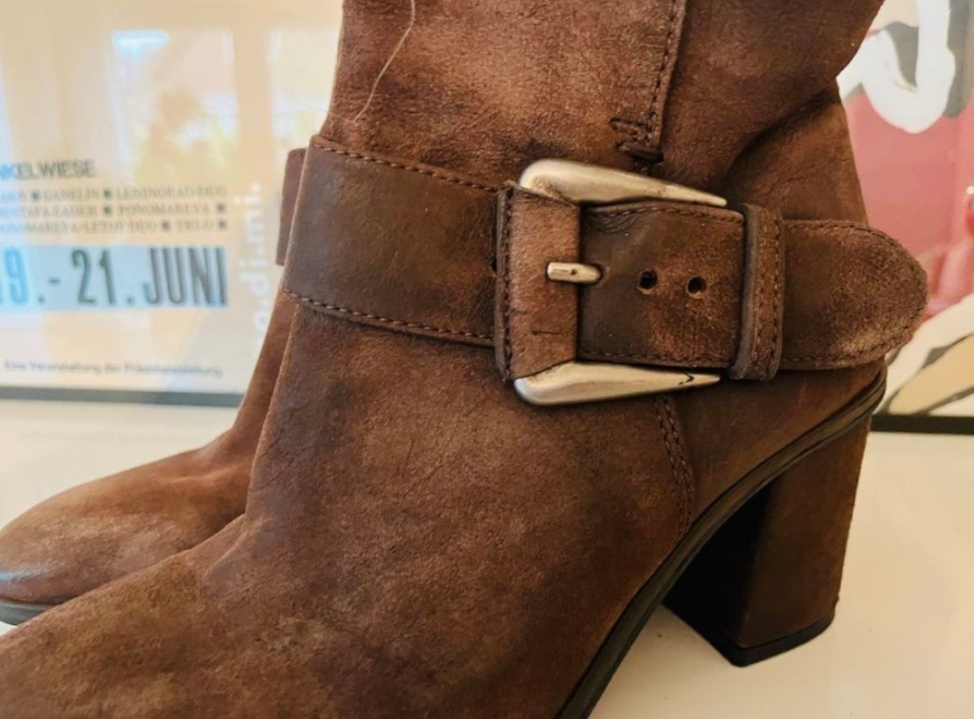 Globus Scarpe da uomo: bottines en cuir  marron – Nuovo (secondo la descrizione) da Blignou (Ayent) venduto da Mazikeen 2