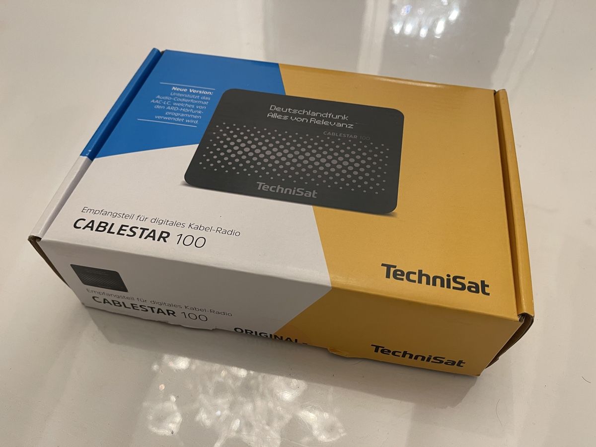 Technisat Ricevitori: TechniSat CABLESTAR 100, Radio-Tuner, schwarz – Nuovo e nell'imballaggio originale da Adligenswil venduto da th.hi 1