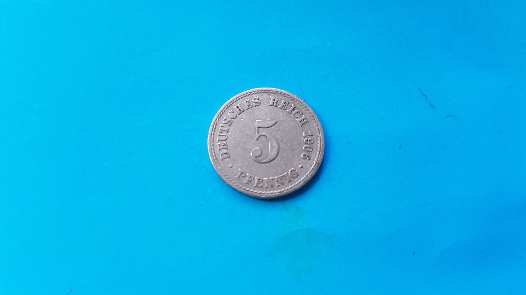 Alle Münzen: 5 Pfennig - Deutsches Reich 1906 A – Gebraucht aus Reinach BL von Dexy62