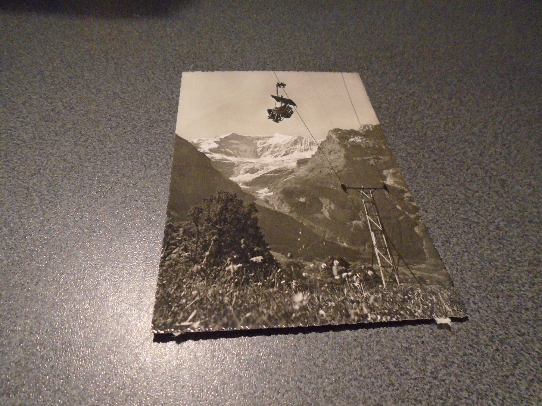 Cartoline postali: Ansichtskarte Bergbahn Grindelwald-First Fiescherwand – Usato da Zürich venduto da abraxas1291