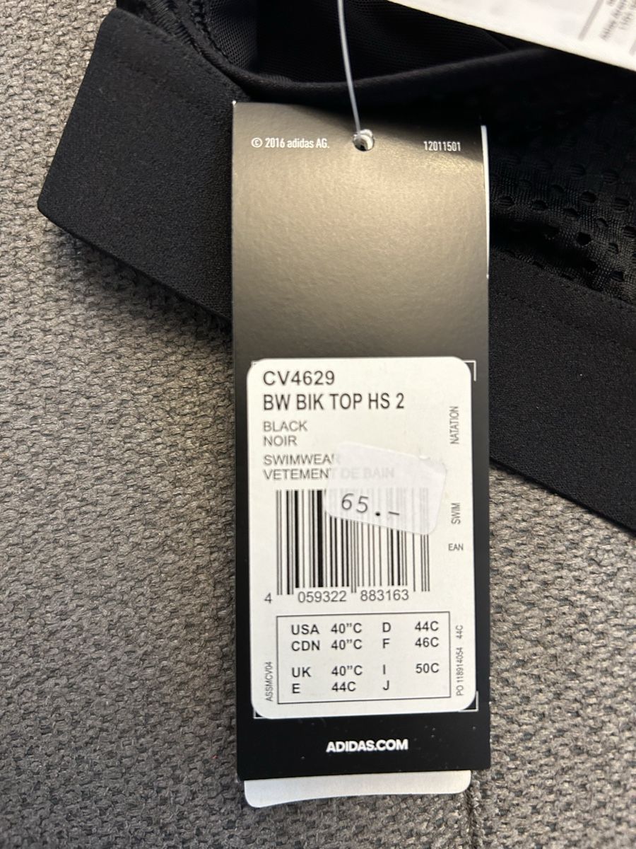 Adidas Costumi da bagno & Bikini: Bikini Adidas US Grösse 40Cup D Höschen L – Nuovo e nell'imballaggio originale da Corgémont venduto da Tania05 2