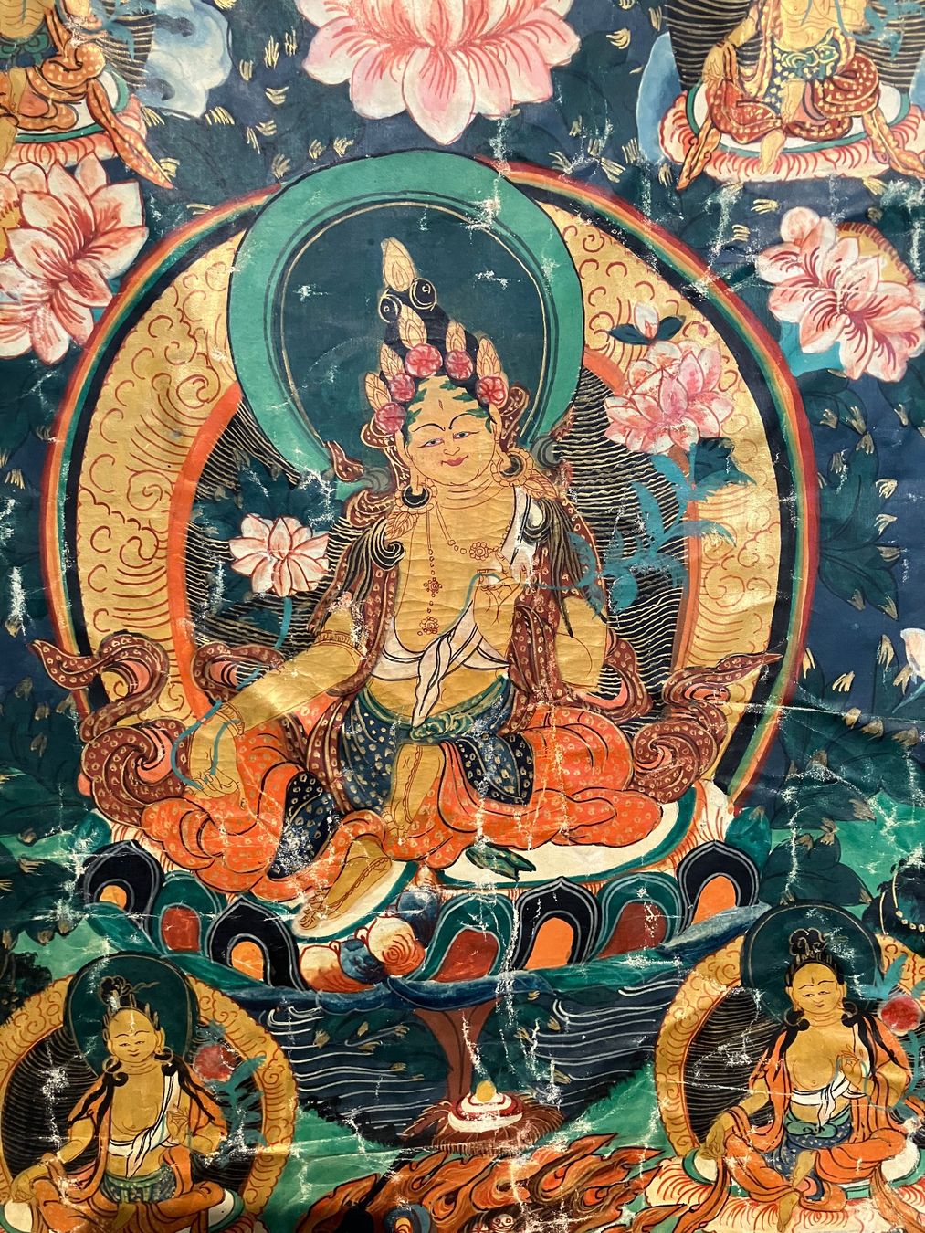 Dipinti: Orginal Antik Thangka Gemälde – Usato da Niederglatt ZH venduto da nieser 1