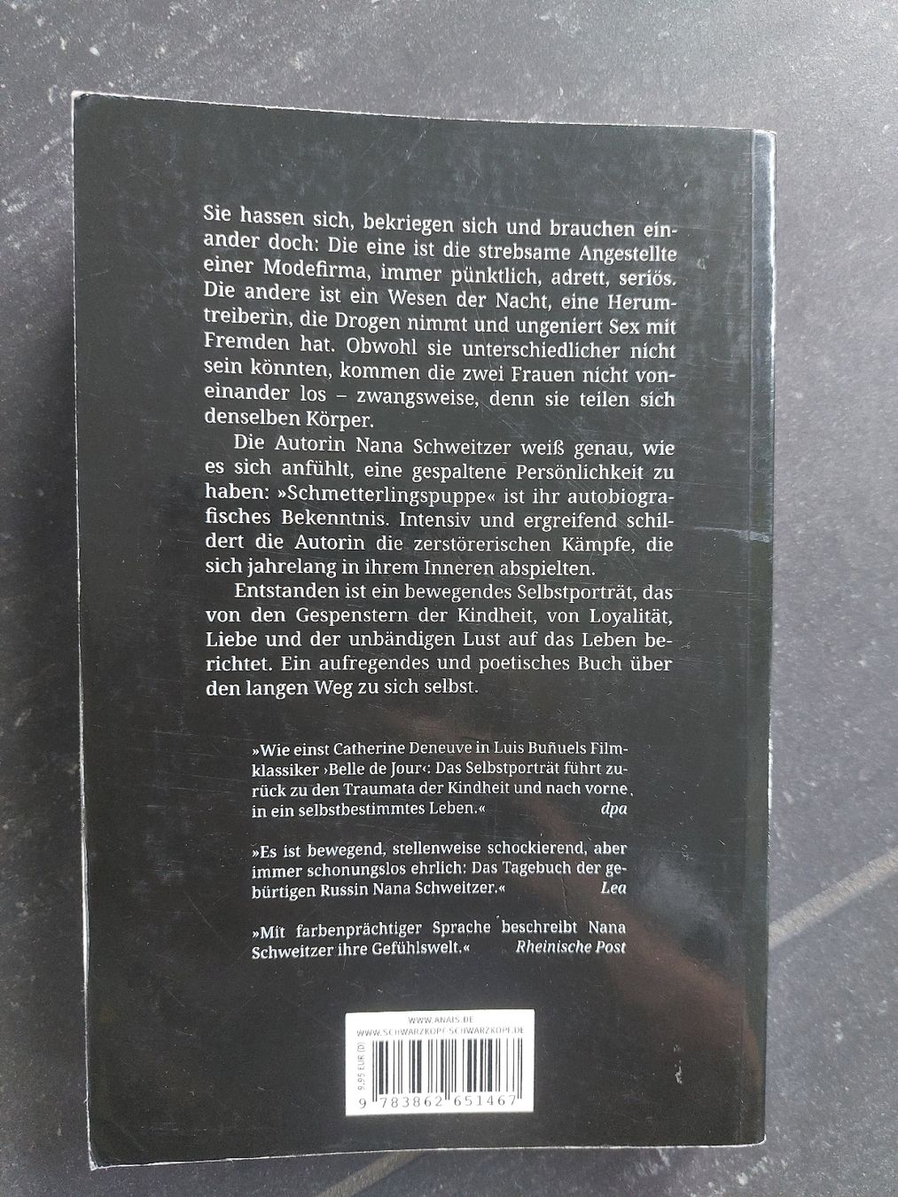 Libri: Autobiografie "Schmetterlingspuppe" – Usato da Siebnen venduto da LastChanc2 1