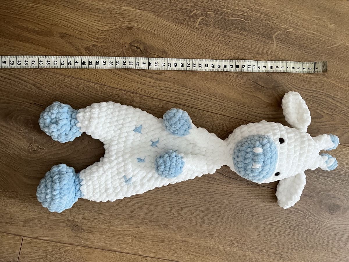 Giocattoli: Gehäkelte Giraffe Blau – Nuovo e nell'imballaggio originale da Orpund venduto da Steinway