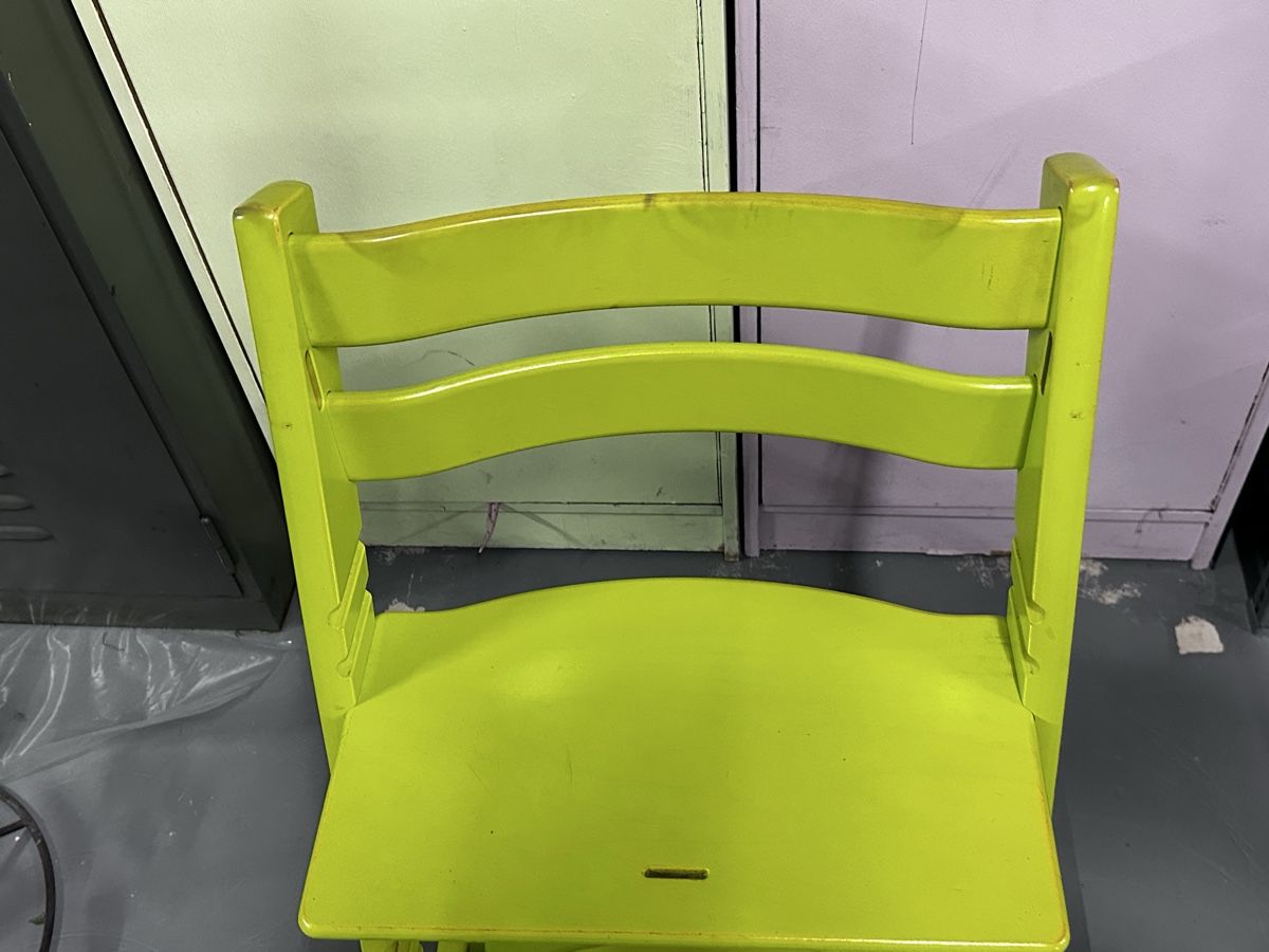 Stokke Hochstühle: Chaise haute Stokke avec coussin rayé – Gebraucht aus Leytron von TipTop1912 3