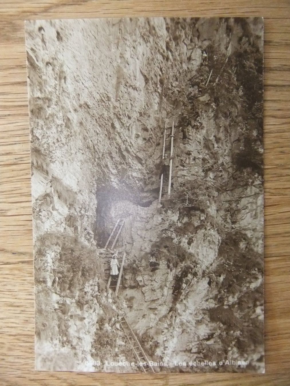Cartoline postali: Leukerbad Loueche-les-Bains Albinenleitern 3.6.1925 – Usato da St. Niklaus VS venduto da wunschlos54